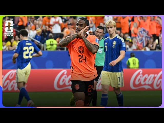 Crysencio Summerville Goal | Netherlands 5-1 Sweden | FIFA World Cup 2026™