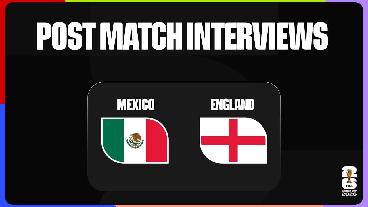 Post-Match Interviews: Mexico 2-3 England