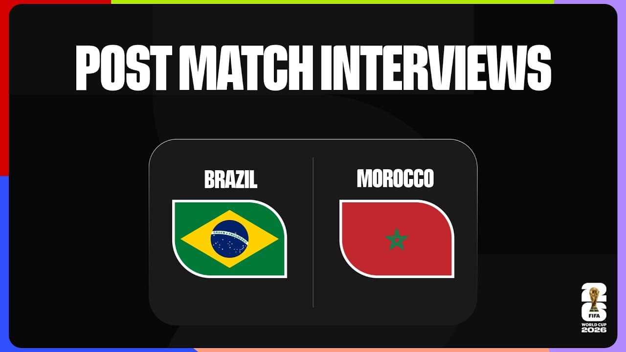 Post-Match Interviews: Brazil 1-1 Morocco