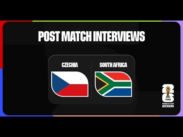 Post-Match Player Interviews: Czechia 1-1 South Africa