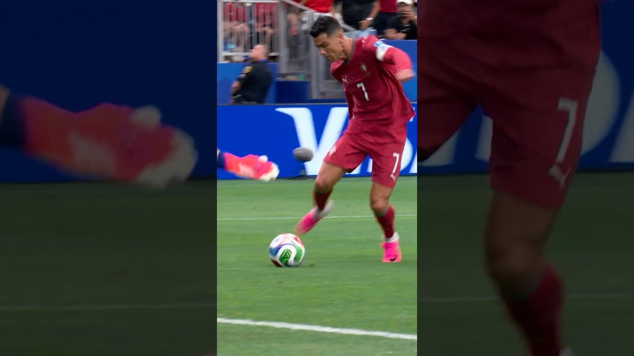 Bruno Fernandes passes and Cristiano Ronaldo scores his second against Uzbekistan #FIFAWorldCupOnYT