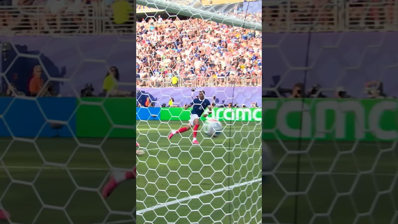 Mbappé scores his 18th World Cup goal against Sweden. #FIFAWorldCupOnYT