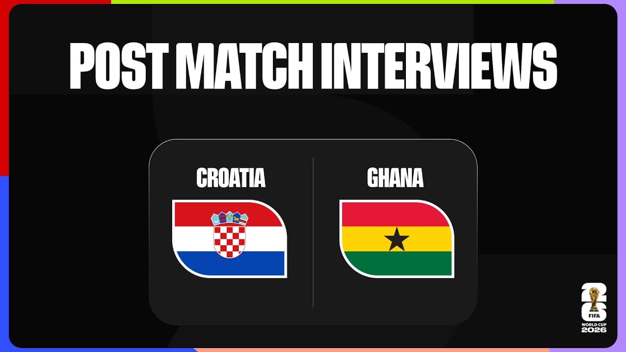 Post-Match Player Interviews: Croatia 2-1 Ghana