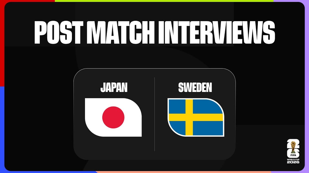 Post-Match Player Interviews: Japan 1-1 Sweden