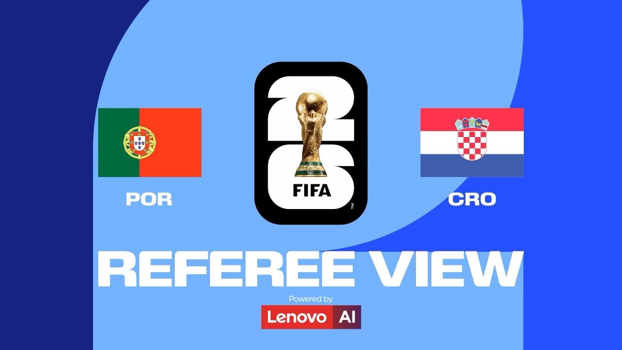 Ronaldo Scores First World Cup Knockout Goal vs. Croatia | Ref's POV | Powered by Lenovo