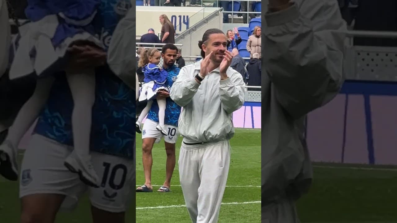 Jack Grealish blows a kiss to #Everton fans after our final home game 💙 #premierleague #grealish