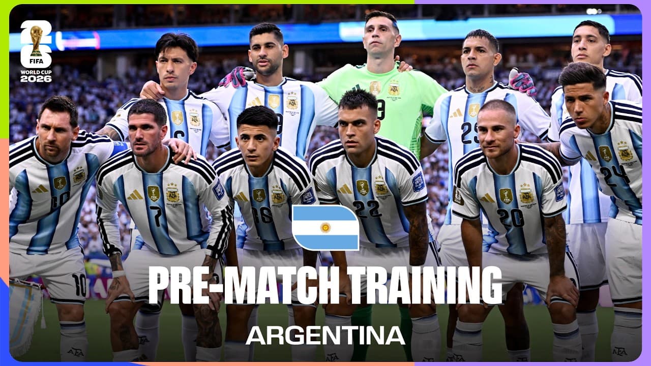 Argentina Train Before Egypt | FIFA World Cup 2026™