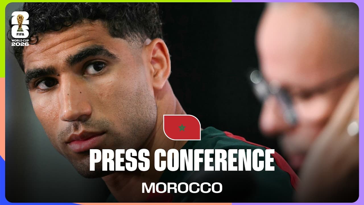 Morocco On Playing Brazil |  Mohamed Ouahbi & Achraf Hakimi Take Questions