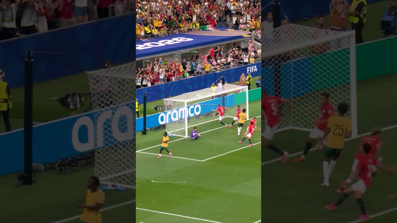 Emam Ashour scores Egypt goal against Australia for the Round of 32. #FIFAWorldCupOnYT