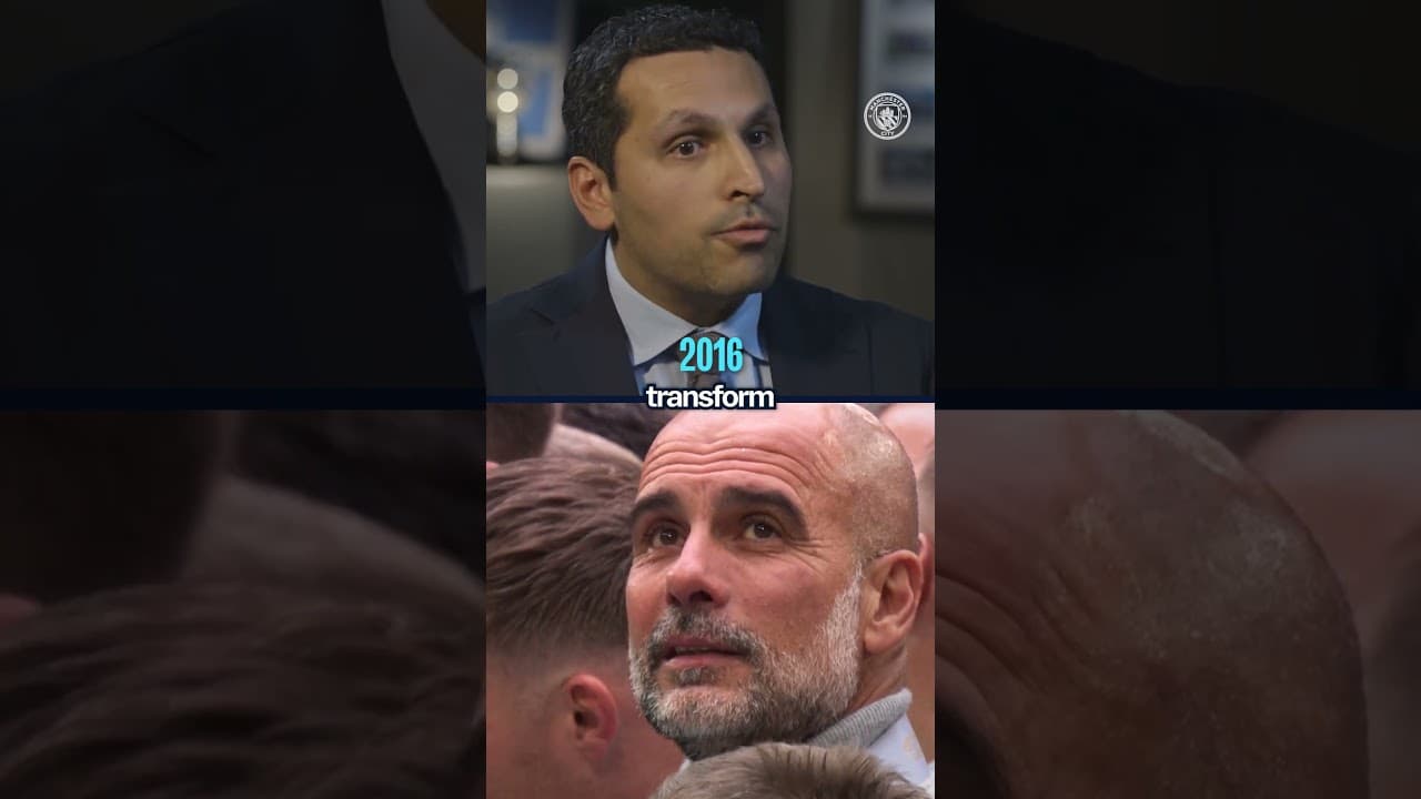 Chairman Khaldoon Al Mubarak's 2016 prediction came true 🩵 #mancity #chairman #football #interview