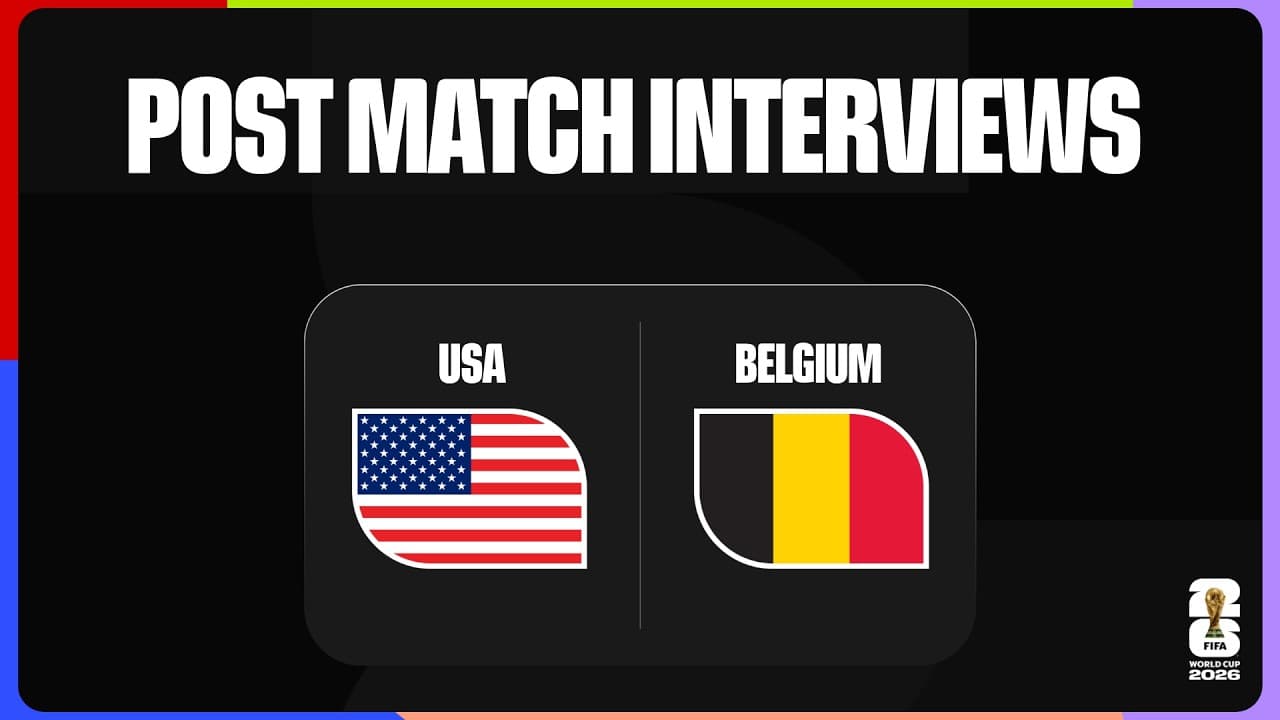 Post-Match Player Interviews: USA 1-4 Belgium