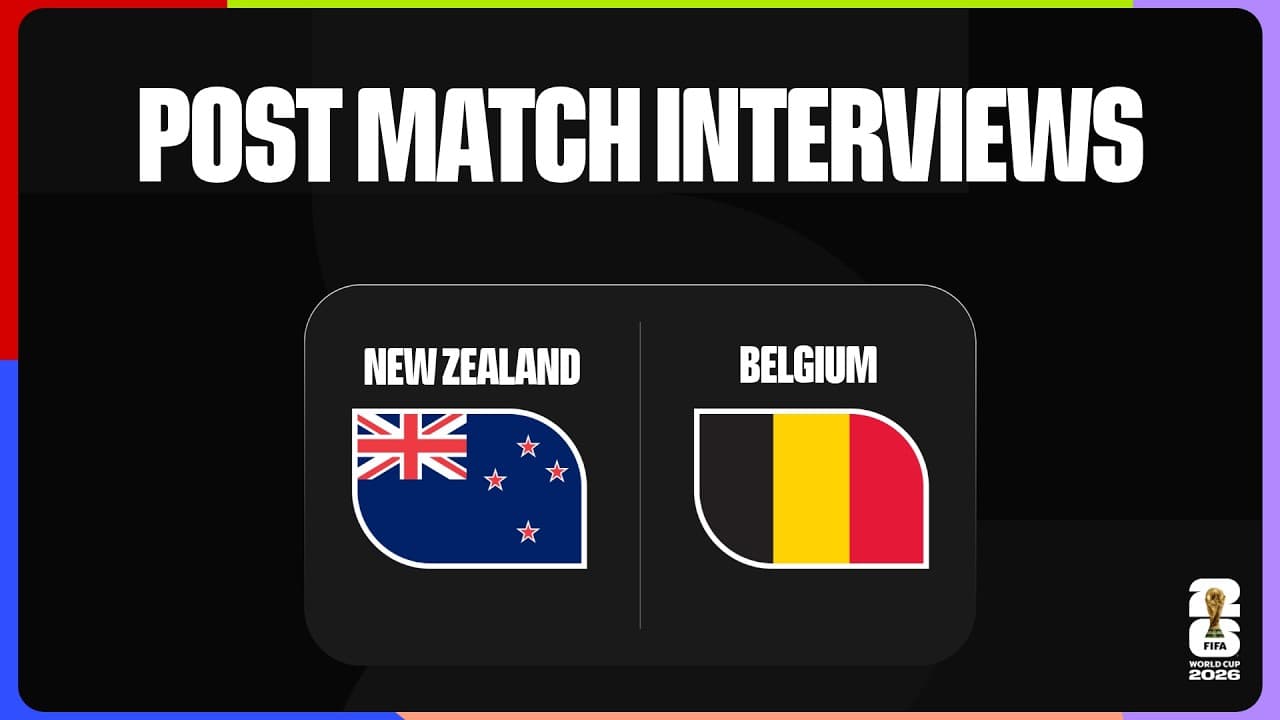 Post-Match Player Interviews: New Zealand 1-5 Belgium