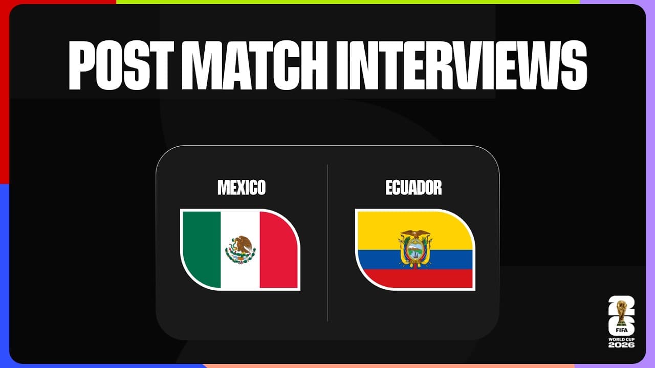 Post-Match Player Interviews: Mexico 2-0 Ecuador