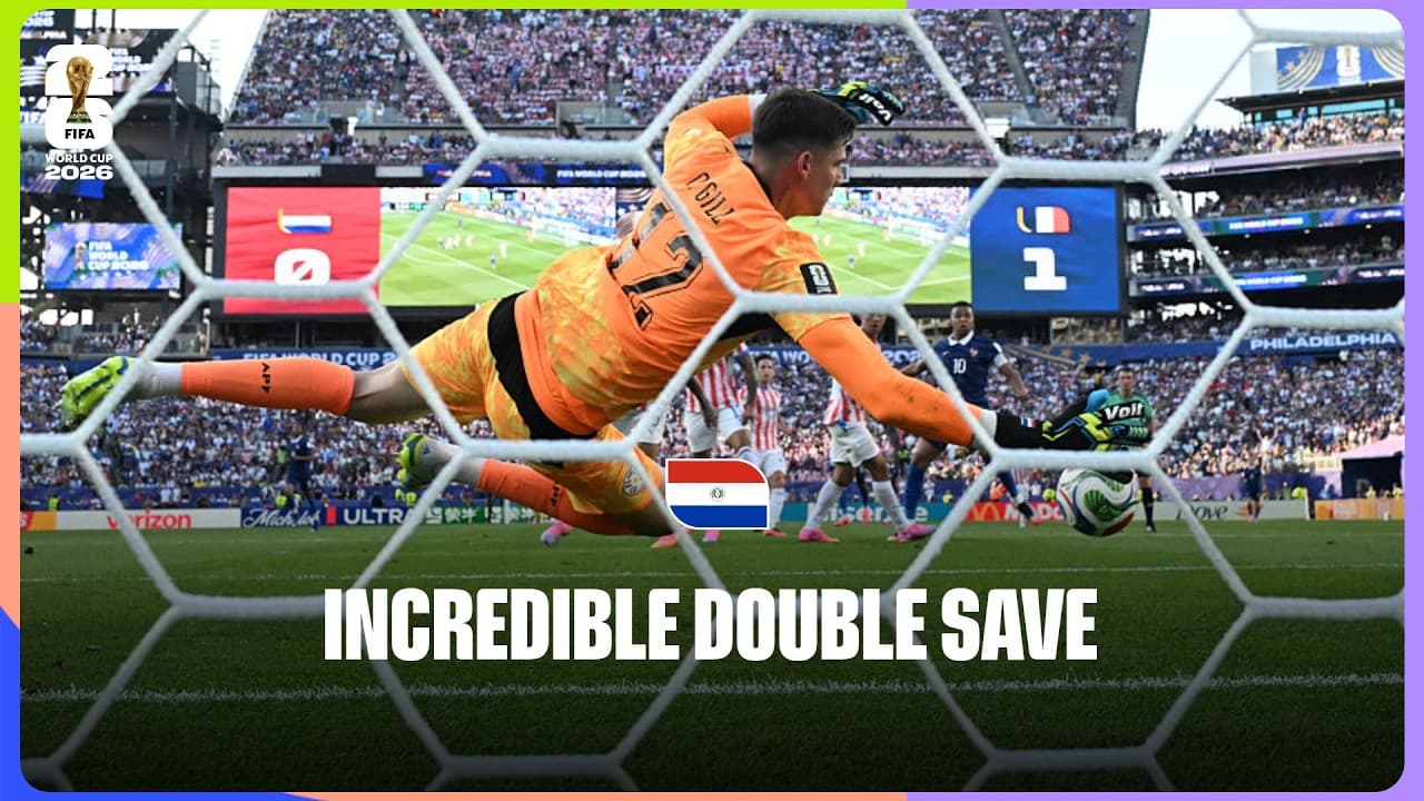 Orlando Gill Double Save For Paraguay Against France