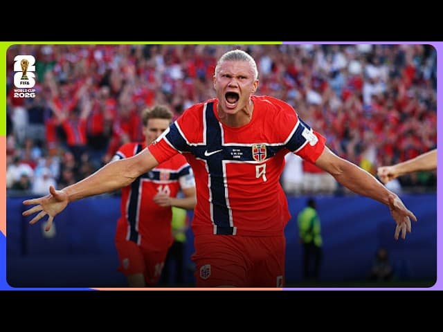 Erling Haaland's First Ever FIFA World Cup Goal | Iraq 1-4 Norway