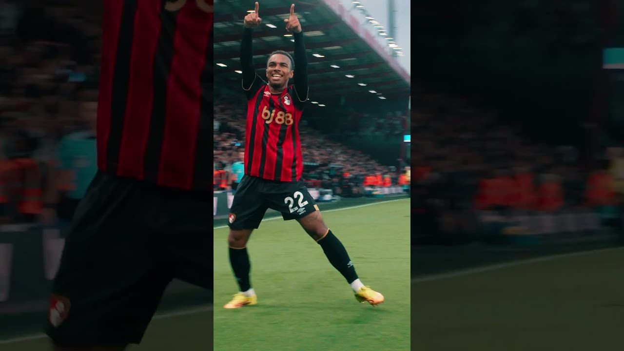 History maker Junior Kroupi strikes against Manchester City 🔥|#afcb #shorts #football #premierleague