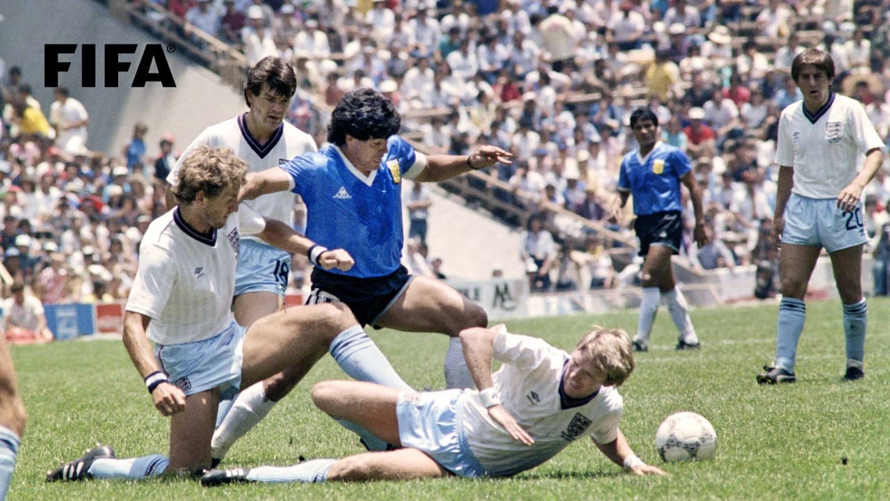 World Cup Rematch: Argentina 2-1 England | Legendary Maradona Show (1986)