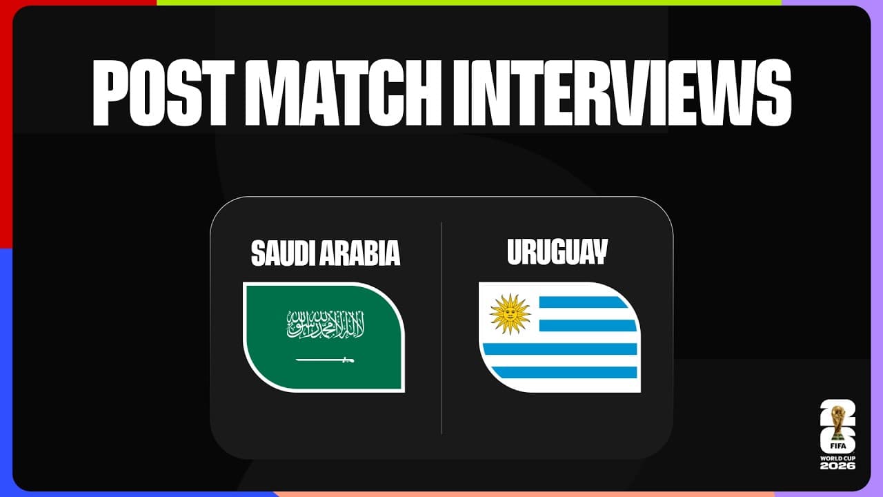Post-Match Interviews: Saudi Arabia 1-1 Uruguay