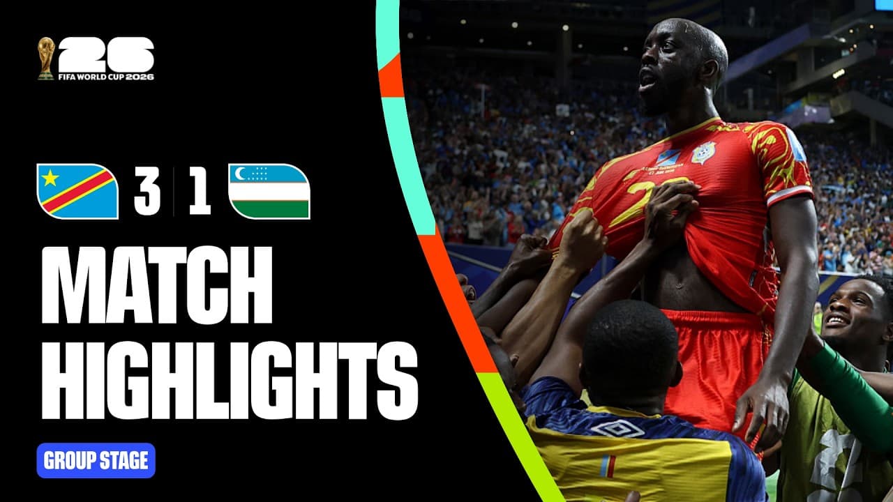 Highlights | Congo DR 3-1 Uzbekistan | FIFA World Cup 2026™