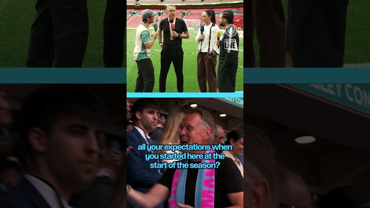 Andrée Jeglertz wins "the two BIG ones!" | FA Cup winners | Brighton 0-4 Man City
