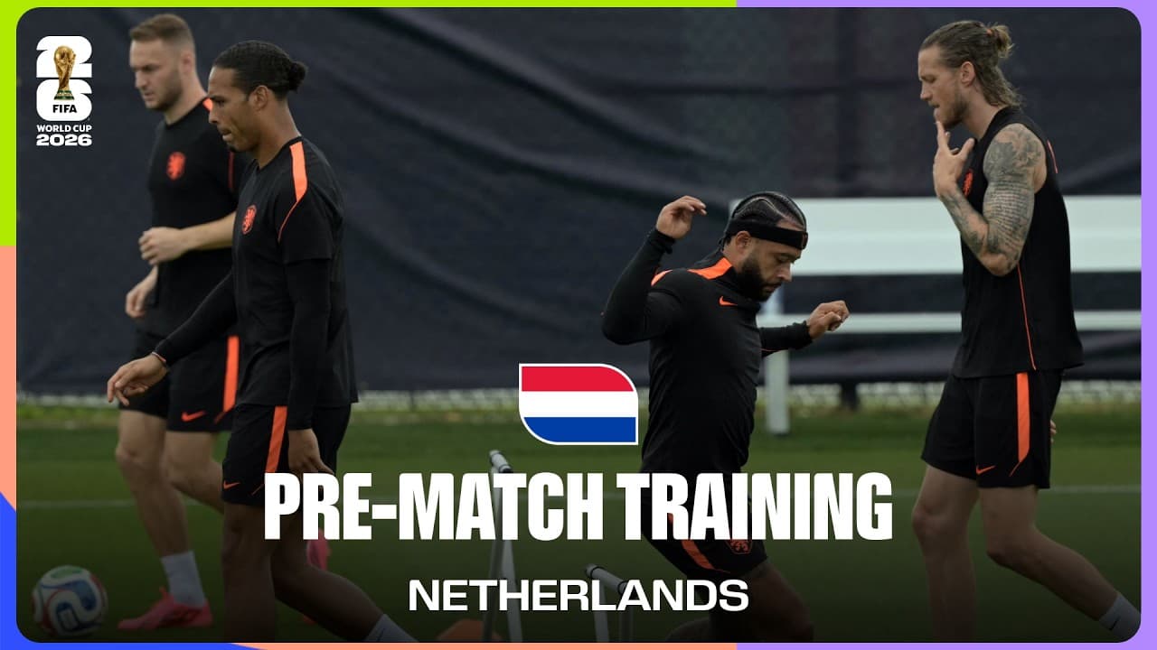Netherlands Train Before Tunisia | FIFA World Cup 2026™