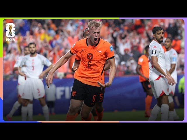 Jan Paul van Hecke Goal | Tunisia 1-3 Netherlands