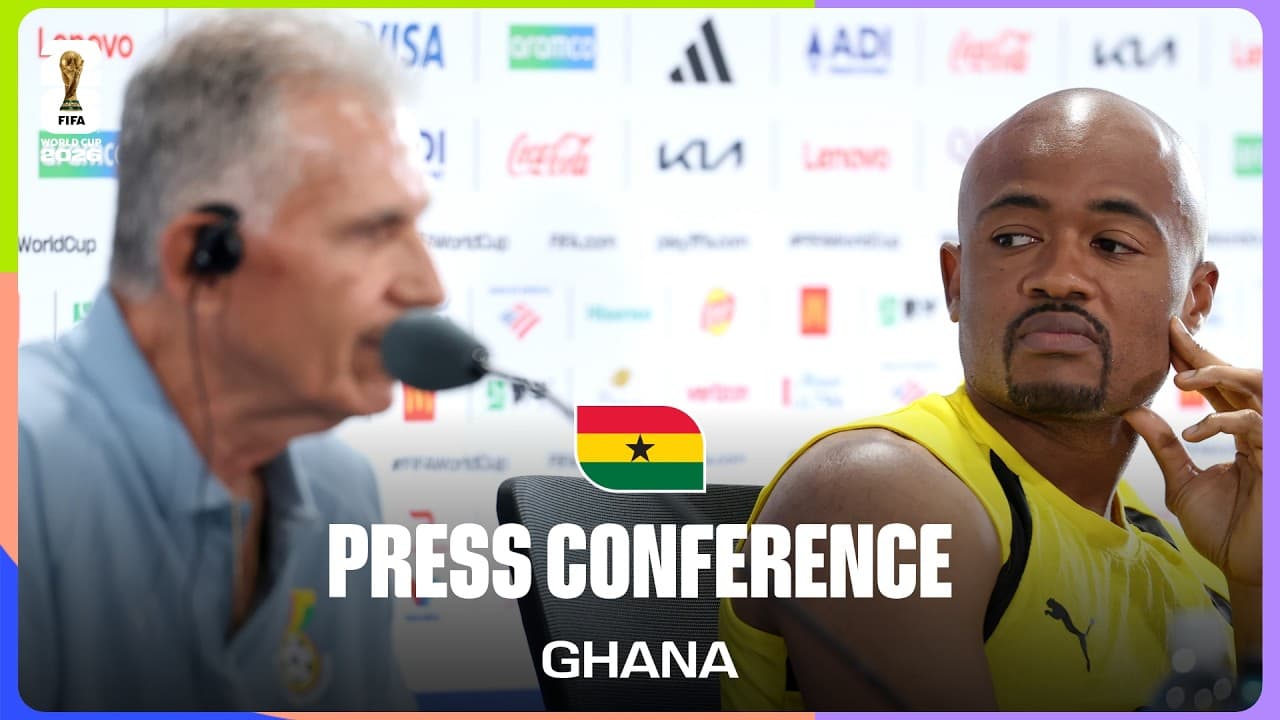Ghana On Playing Colombia | Carlos Queiroz & Jordan Ayew Take Questions