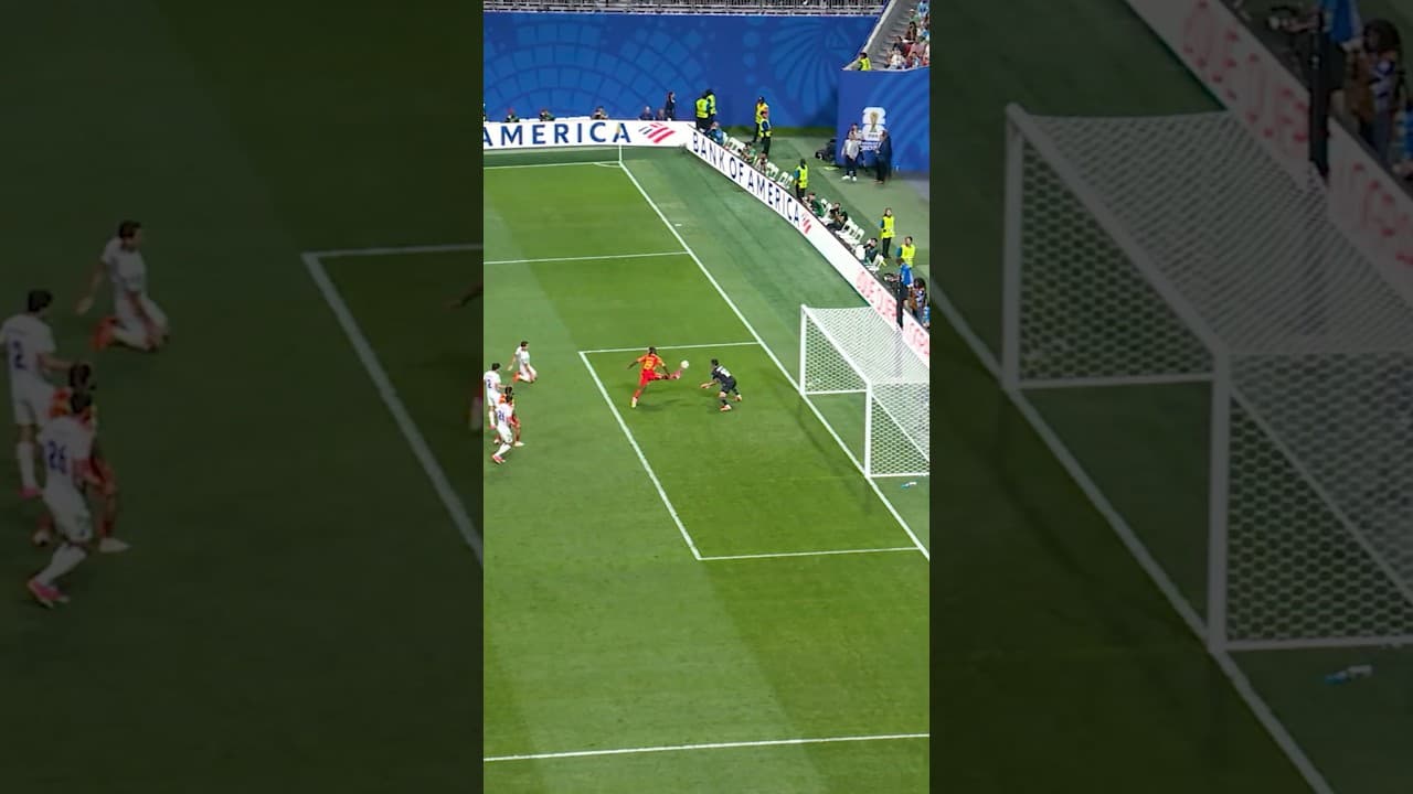 Fiston Mayele scores Congo DR’s second goal against Uzbekistan. #FIFAWorldCupOnYT