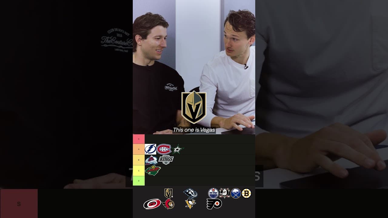 Max Weiß and Hjalmar Ekdal rank @NHL  team logos ahead of the #StanleyCup final 🏒 #burnleyfc #nhl