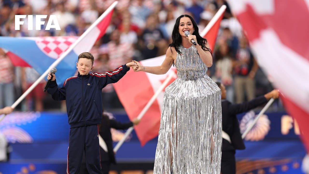 Katy Perry performs Wonder at the Opening Ceremony of FIFA World Cup 2026 in Los Angeles