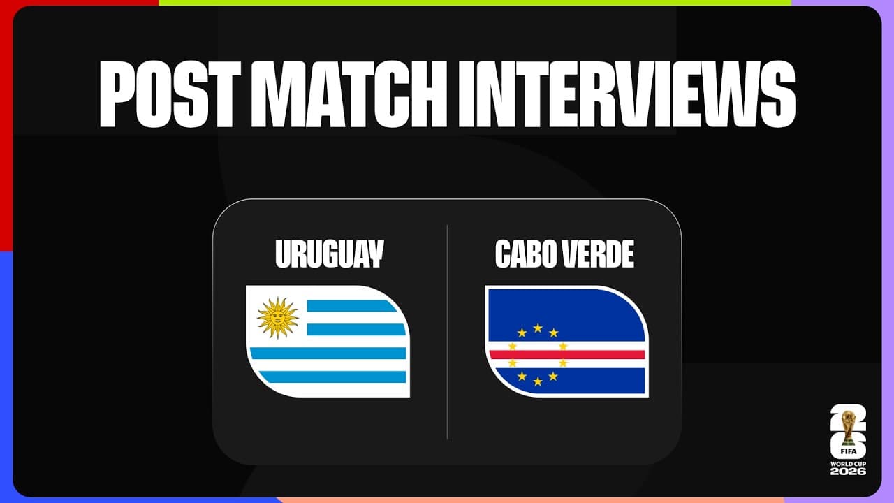 Post-Match Interviews: Uruguay 2-2 Cabo Verde | FIFA World Cup 2026™
