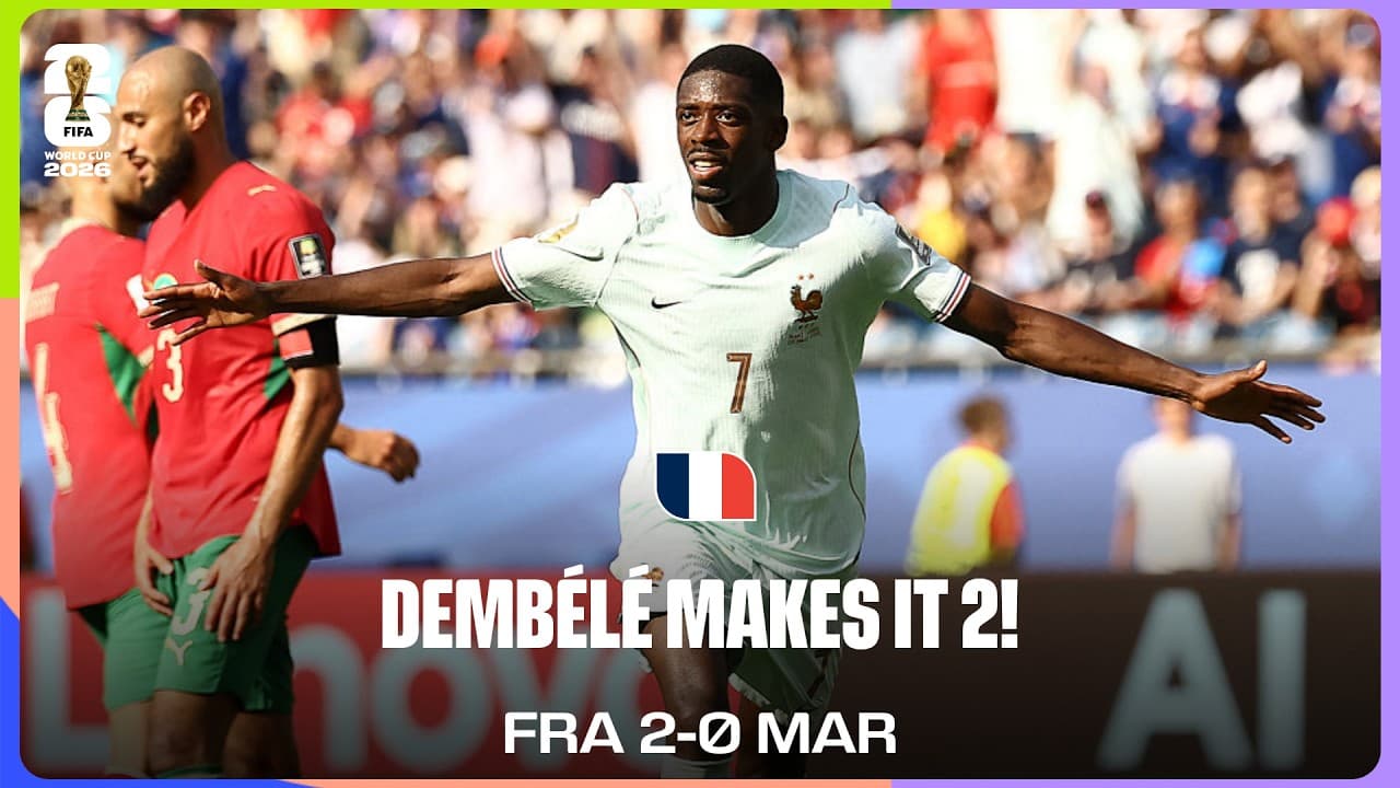 Ousmane Dembele Goal | France 2-0 Morocco