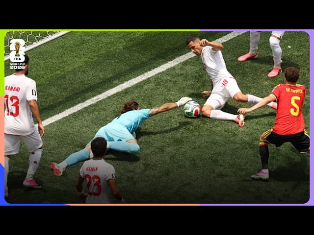 Alireza Beiranvand Save | Belgium 0-0 IR Iran | FIFA World Cup 2026™