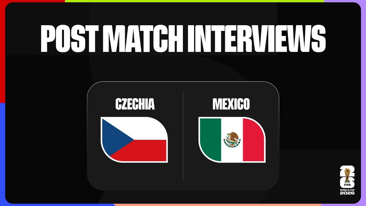 Post-Match Player Interviews: Czechia 0-3 Mexico