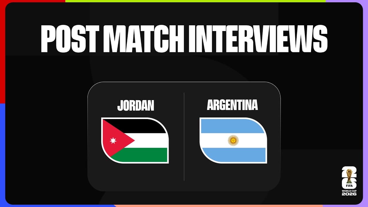 Post-Match Player Interviews: Jordan 1-3 Argentina