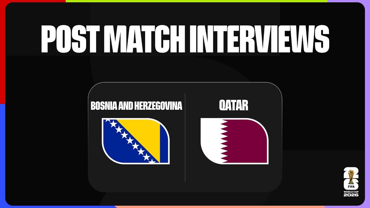 Post-Match Interviews: Bosnia And Herzegovina 3-1 Qatar