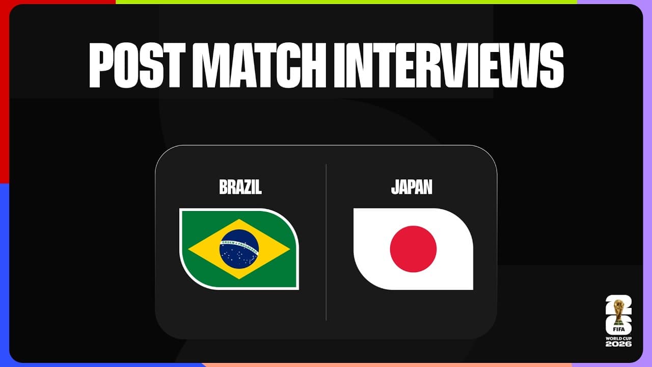 Post-Match Interviews: Brazil 2-1 Japan