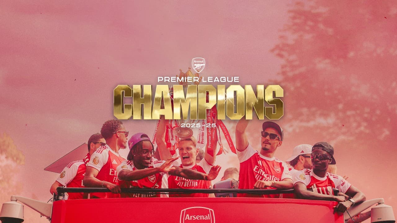 LONDON IS RED 😍 l The OFFICIAL film of the Arsenal Premier League Champions parade l BTS