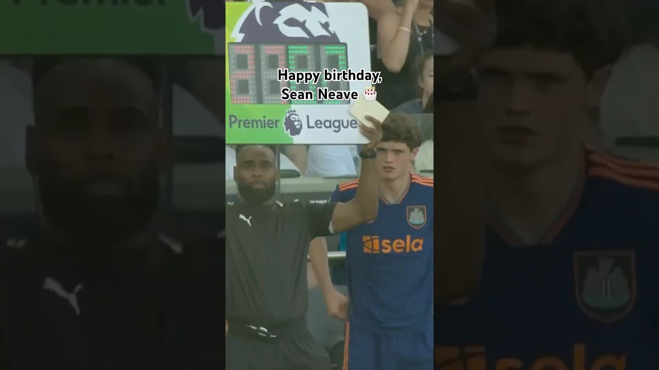 Premier League debut and birthday in the same week for Sean Neave 😍 #nufc #football #premierleague