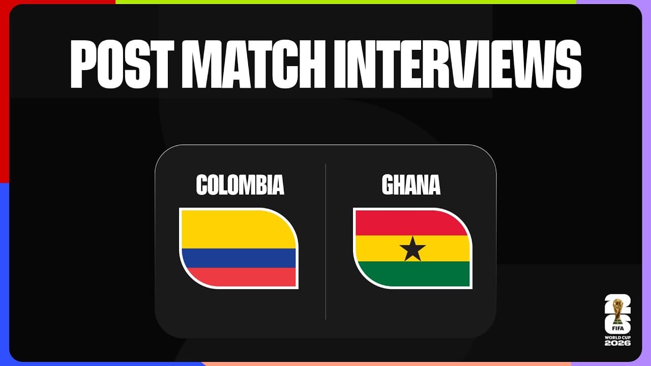 Post-Match Player Interviews: Colombia 1-0 Ghana