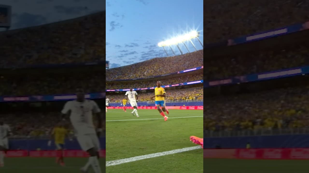 Jhon Arias scores for Colombia against Ghana. #FIFAWorldCupOnYT