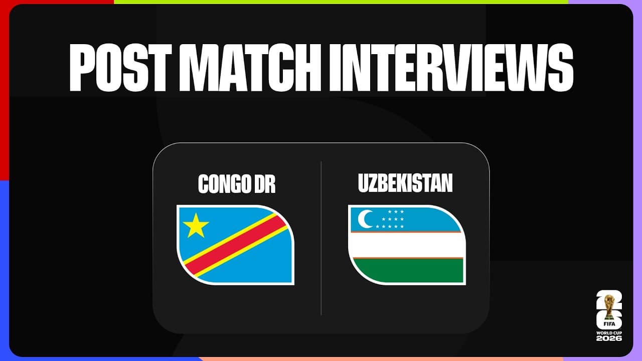 Post-Match Player Interviews: Congo DR 3-1 Uzbekistan