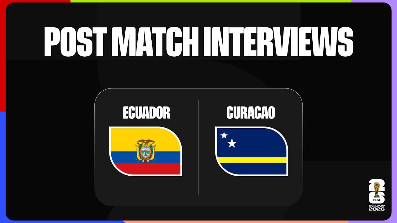 Post-Match Interviews: Ecuador 0-0 Curacao