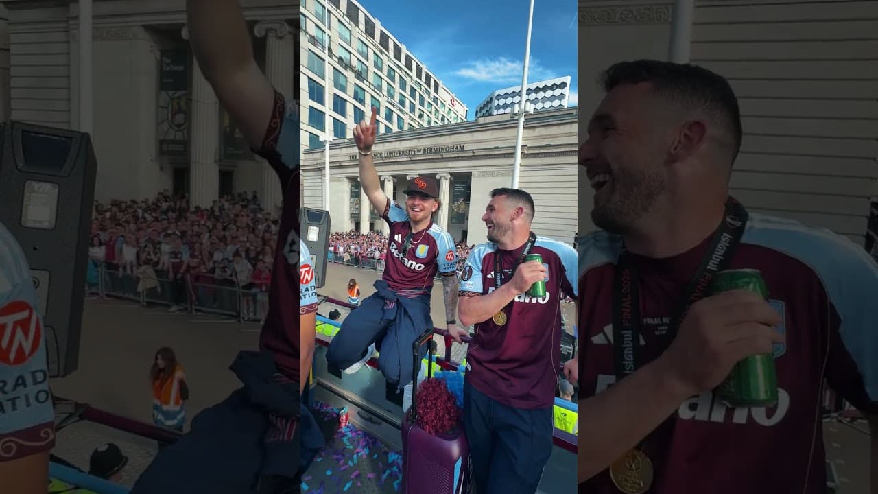 The lore of Ollie Watkins' speech at the bus parade 🚌🎤