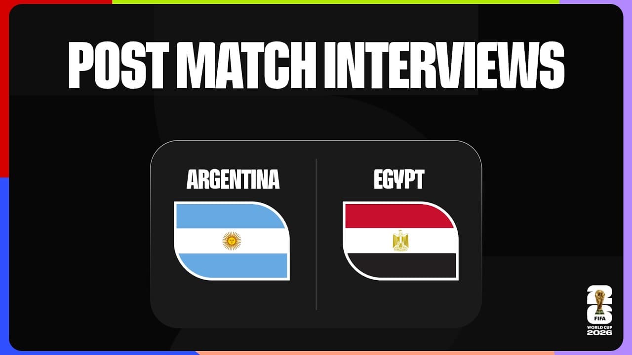 Post-Match Player Interviews | Argentina 3-2 Egypt