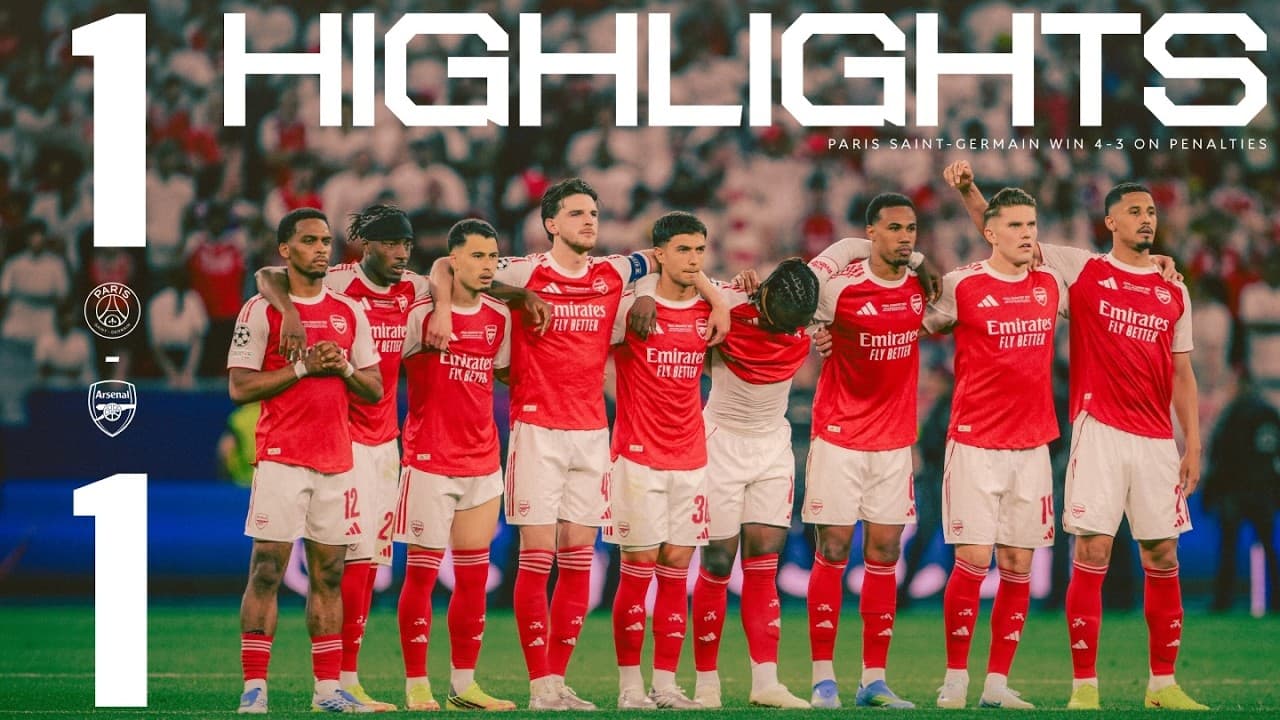 VALIANT PERFORMANCE IN THE CHAMPIONS LEAGUE FINAL | HIGHLIGHTS | PSG 1 - 1 Arsenal (4-3 on pens)