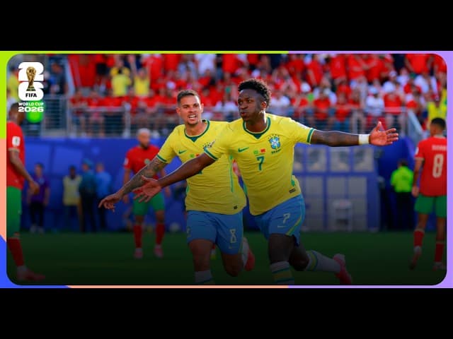 Vinicius Jr Goal | Brazil 1-1 Morocco | FIFA World Cup 2026™