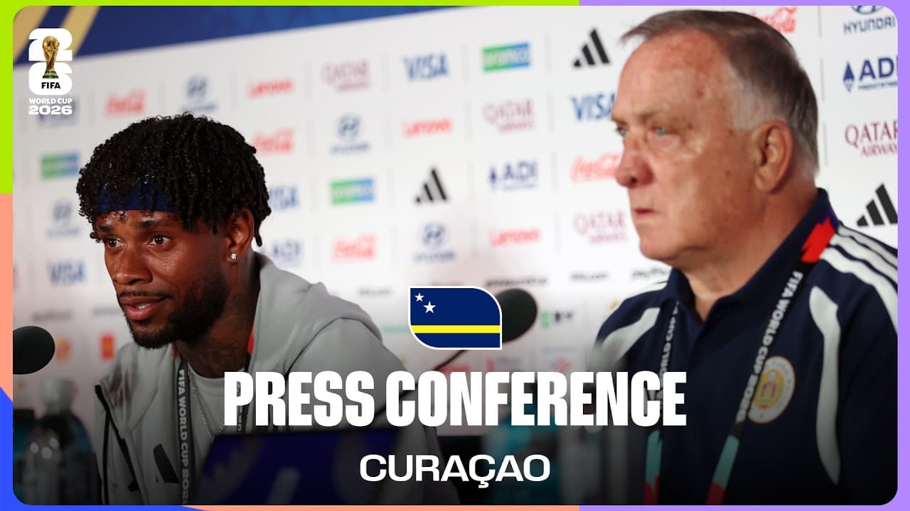 Curacao On Playing Germany | Dick Advocaat & Leandro Bacuna Answer Questions